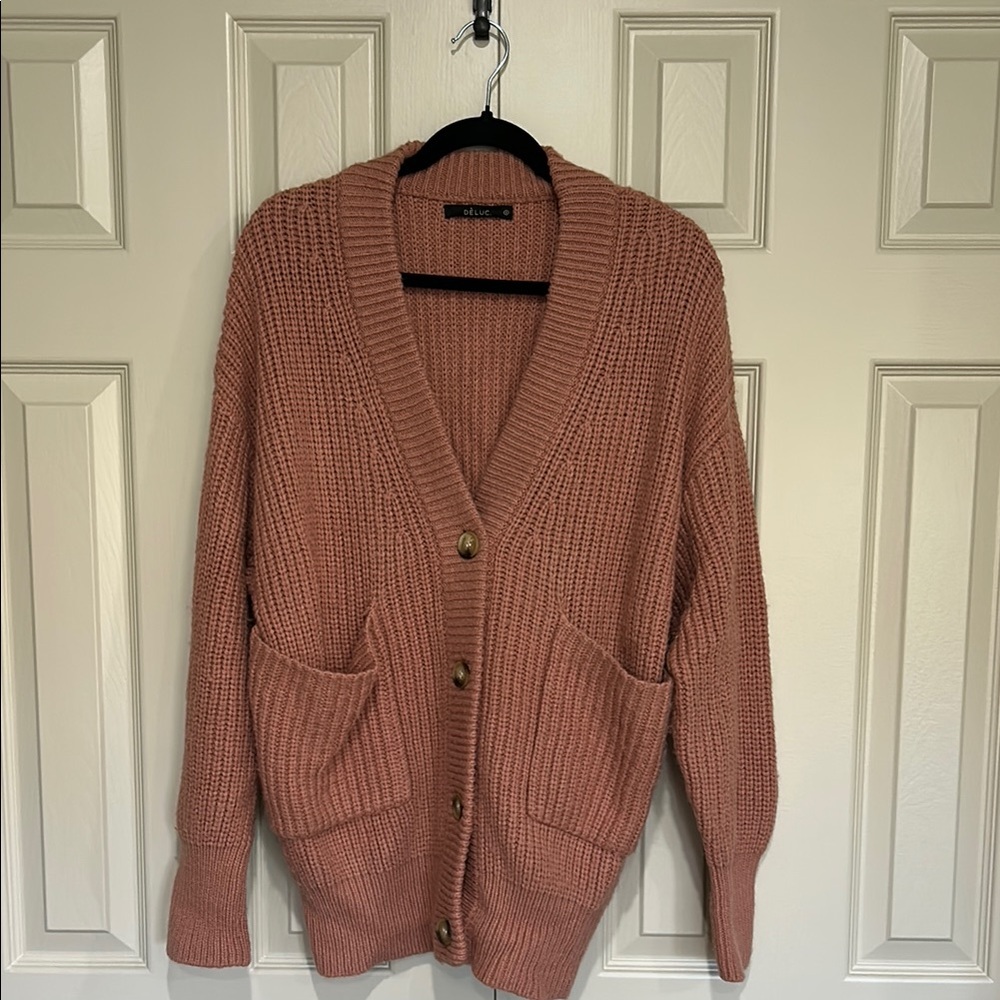 Deluc Women's Rose Knit Cardigan